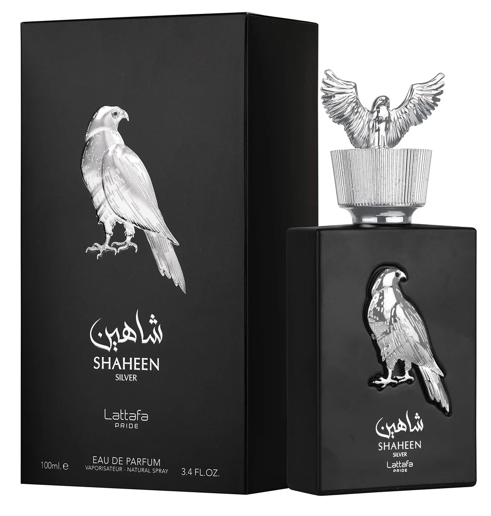 Lattafa Pride Shaheen Silver 3.4oz EDP para hombre 